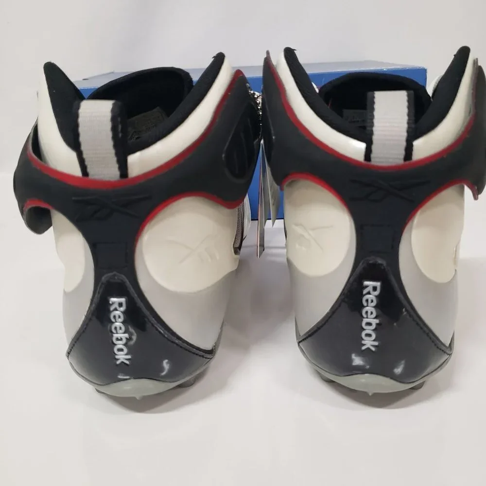 Reebok Men's Bulldodge Mid M2 III KFS Lacrosse Cleats in White/Black/Red Size 14